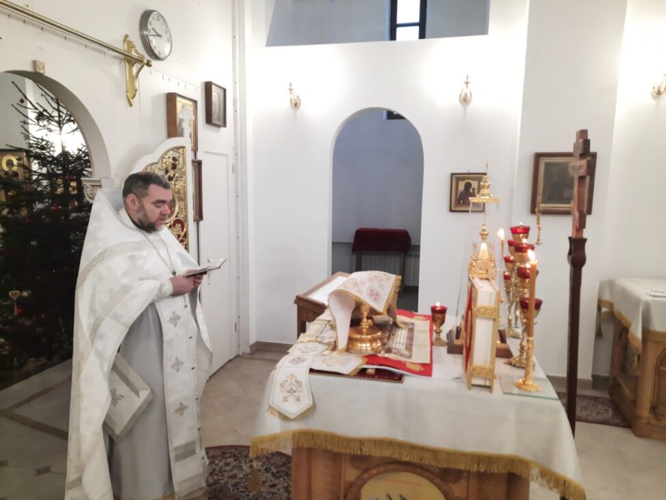 Богослужения в Навечерие Рождества Христова в Мачулищах