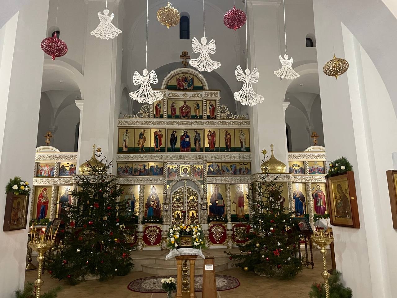 Богослужение в канун Рождества Христова в Мачулищах