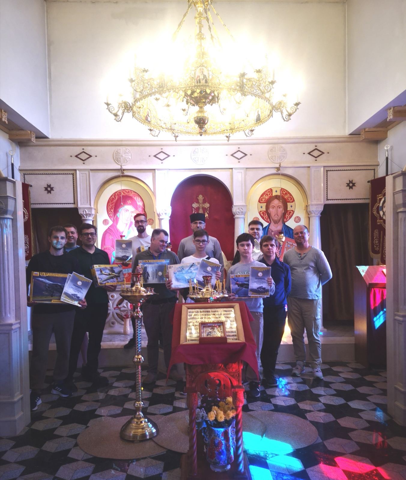 13.09.25 в рамках патриотической работы с общественностью в храме прп. Серафима Саровского аг Замосточье прошла выставка стендового моделизма «Минский котёл 2025».